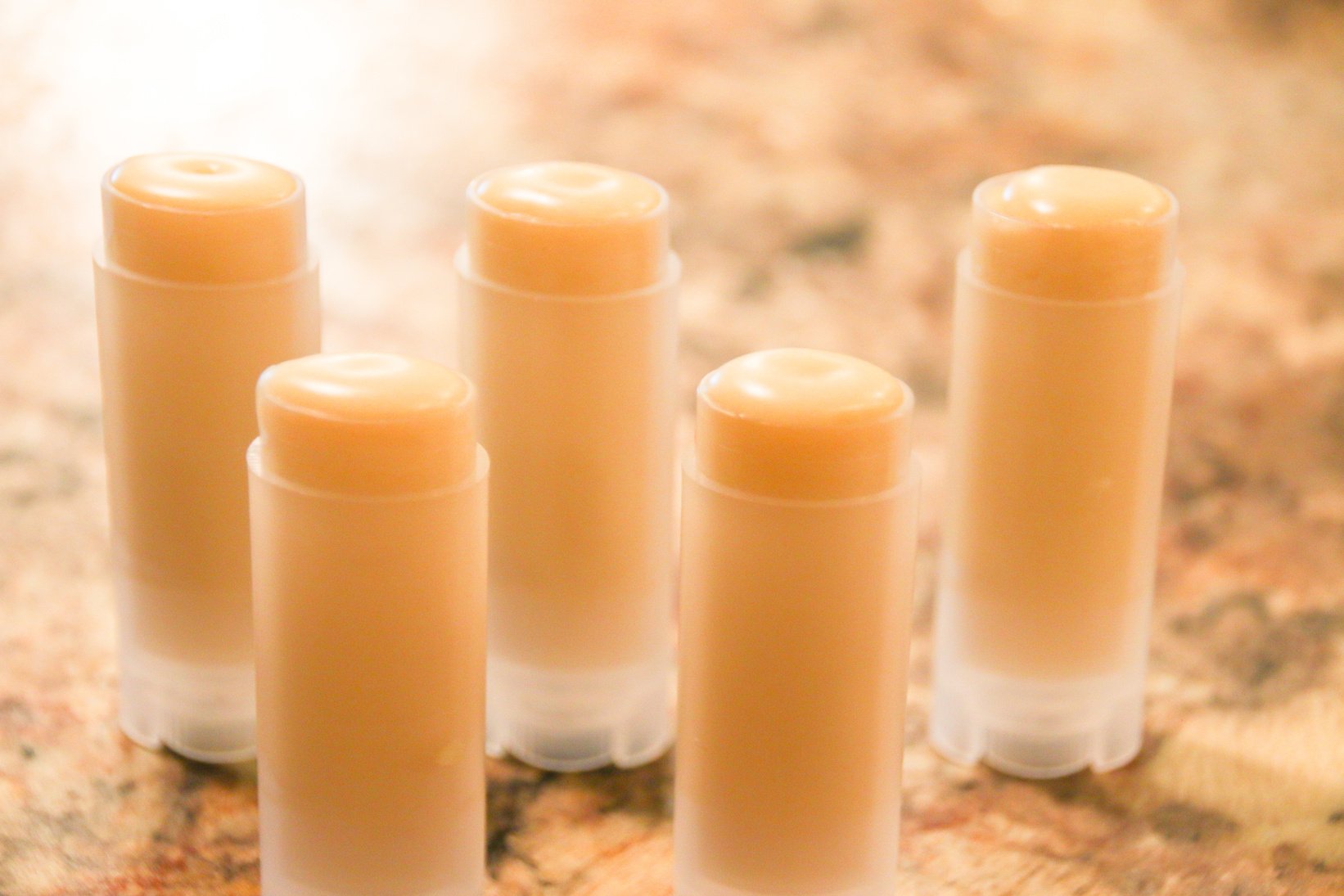 Homemade chapstick lip balm